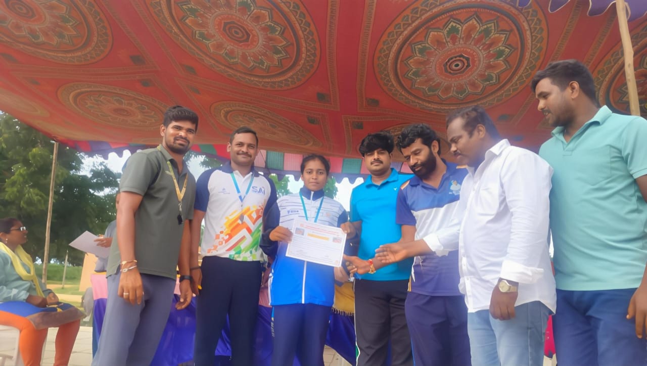Under-14 Category at the Vikarabad District Level Athletic Competition 
